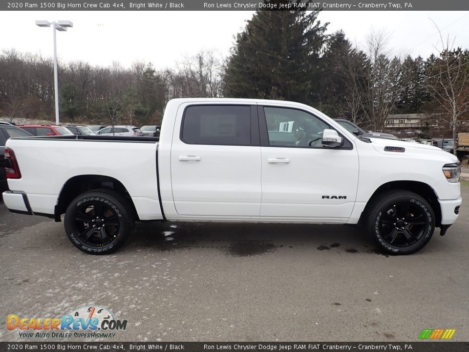 2020 Ram 1500 Big Horn Crew Cab 4x4 Bright White / Black Photo #6