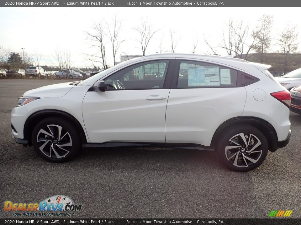 2020 Honda HR-V Sport AWD Platinum White Pearl / Black Photo #2