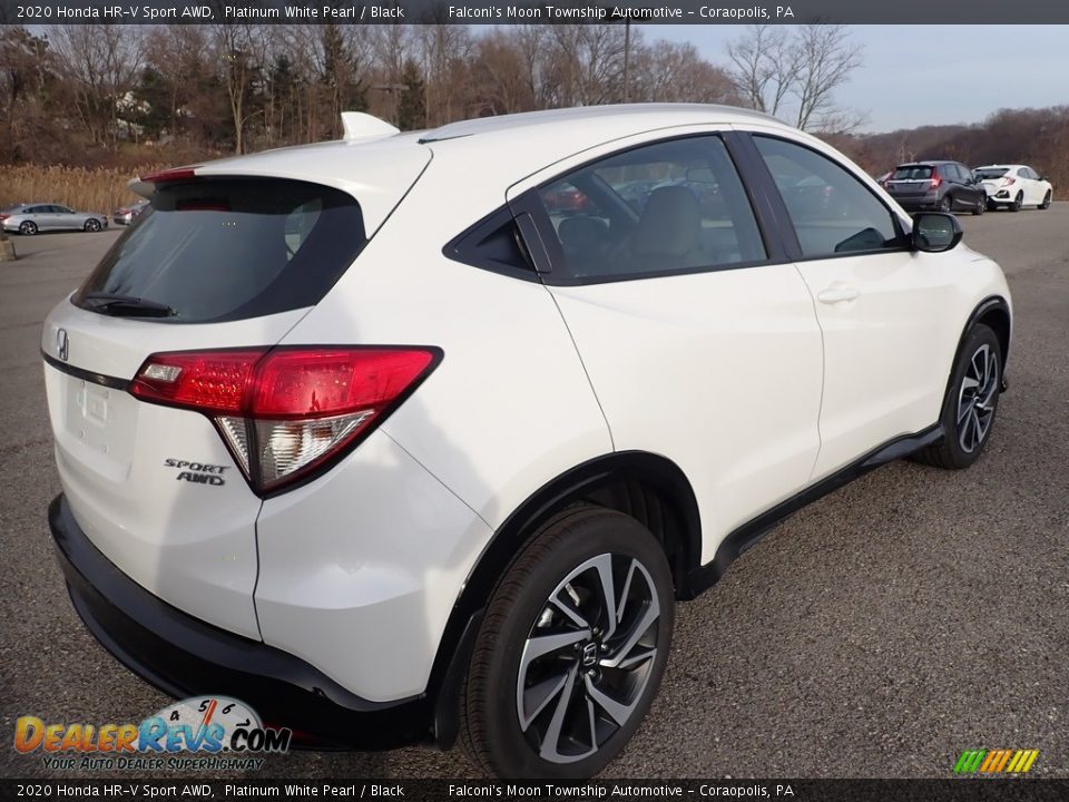 2020 Honda HR-V Sport AWD Platinum White Pearl / Black Photo #5