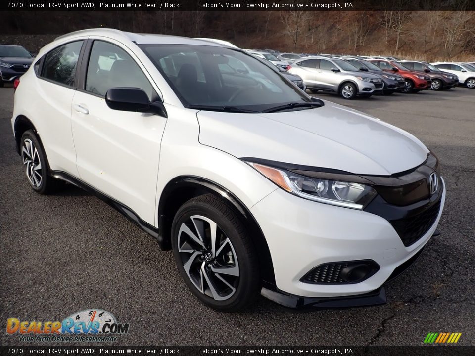 2020 Honda HR-V Sport AWD Platinum White Pearl / Black Photo #6