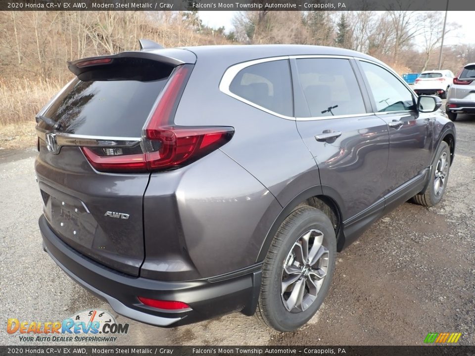 2020 Honda CR-V EX AWD Modern Steel Metallic / Gray Photo #4