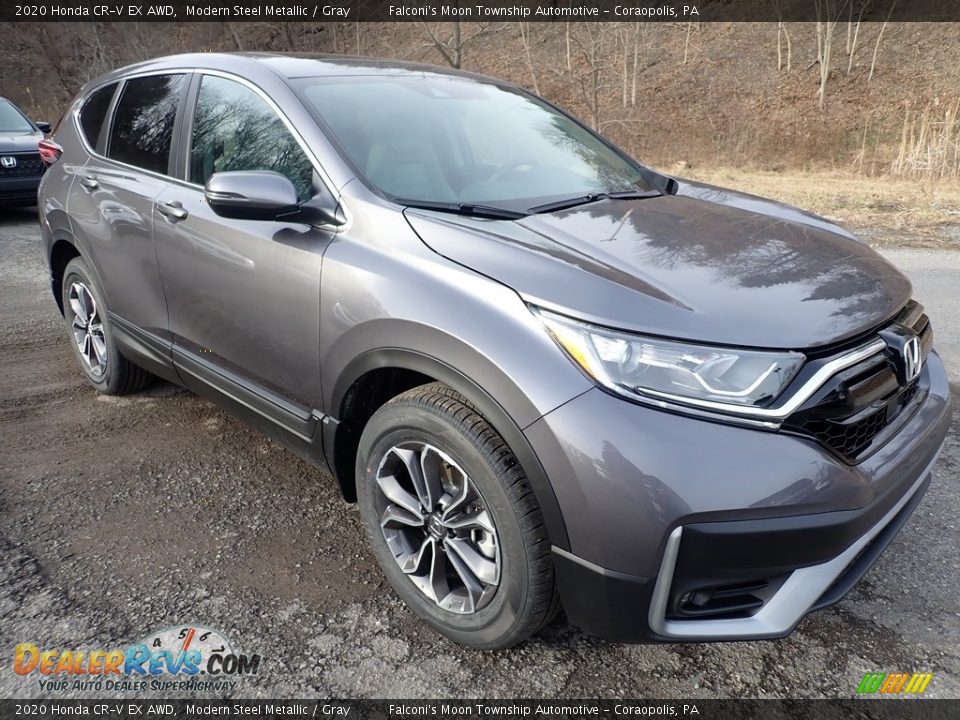 2020 Honda CR-V EX AWD Modern Steel Metallic / Gray Photo #5