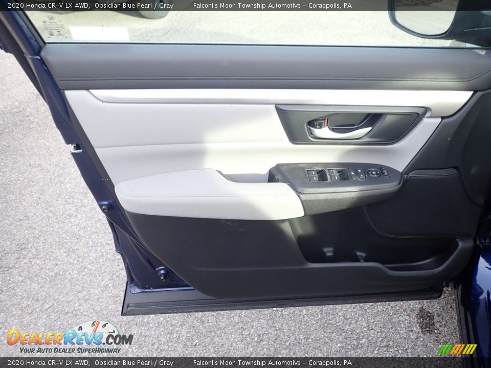2020 Honda CR-V LX AWD Obsidian Blue Pearl / Gray Photo #11