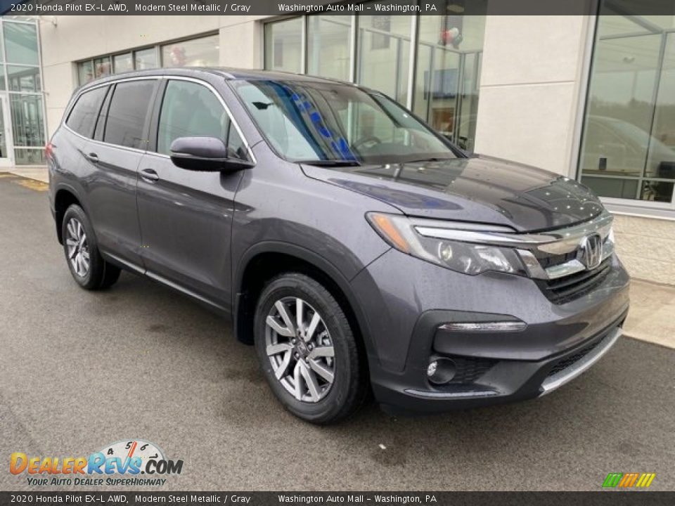 Front 3/4 View of 2020 Honda Pilot EX-L AWD Photo #2