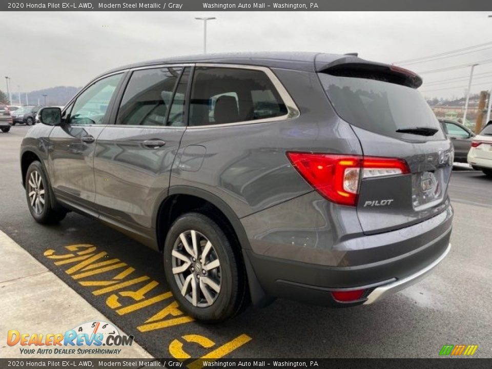 2020 Honda Pilot EX-L AWD Modern Steel Metallic / Gray Photo #5