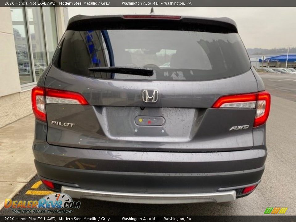 2020 Honda Pilot EX-L AWD Modern Steel Metallic / Gray Photo #6