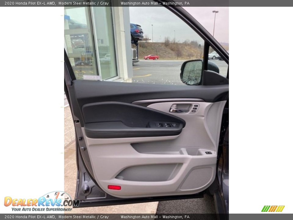 2020 Honda Pilot EX-L AWD Modern Steel Metallic / Gray Photo #10