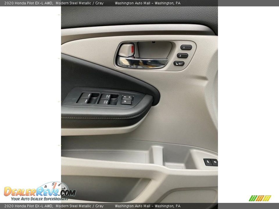 2020 Honda Pilot EX-L AWD Modern Steel Metallic / Gray Photo #11