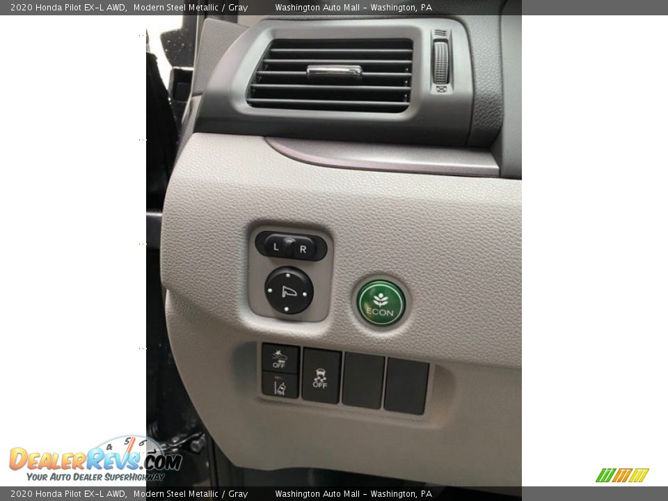 2020 Honda Pilot EX-L AWD Modern Steel Metallic / Gray Photo #12