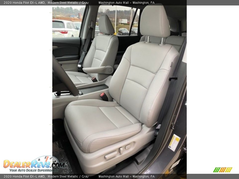 2020 Honda Pilot EX-L AWD Modern Steel Metallic / Gray Photo #14
