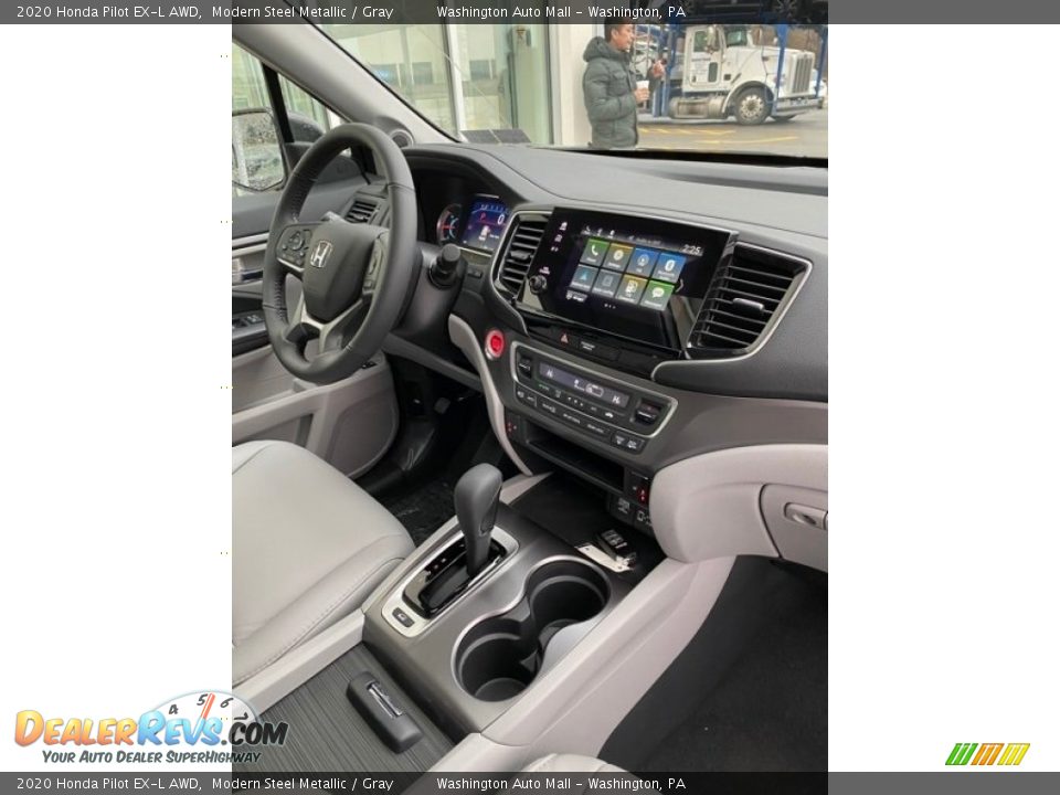 2020 Honda Pilot EX-L AWD Modern Steel Metallic / Gray Photo #30