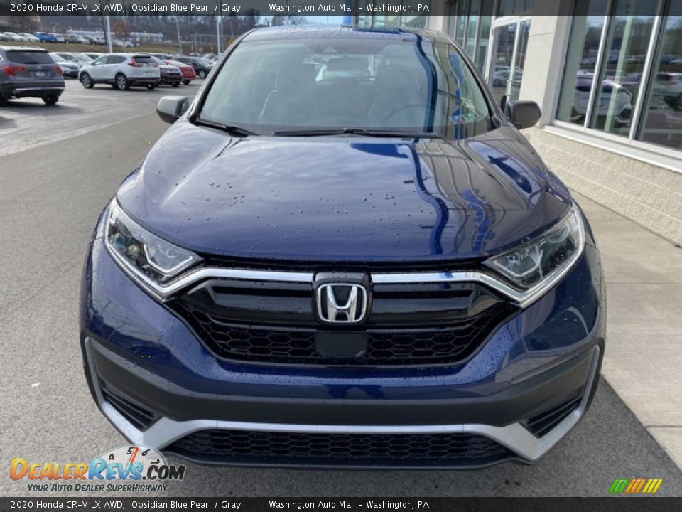 2020 Honda CR-V LX AWD Obsidian Blue Pearl / Gray Photo #3