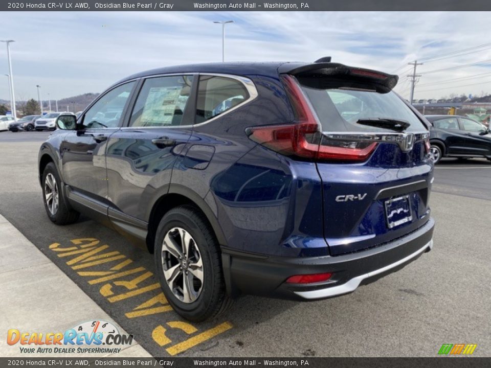 2020 Honda CR-V LX AWD Obsidian Blue Pearl / Gray Photo #5