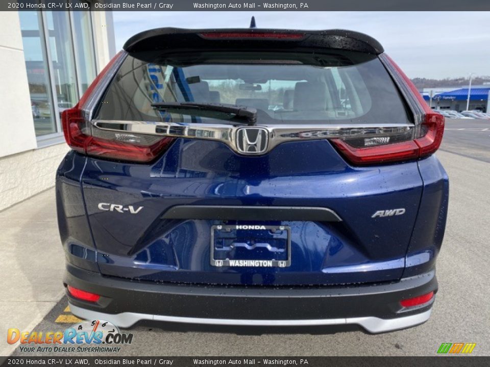2020 Honda CR-V LX AWD Obsidian Blue Pearl / Gray Photo #6