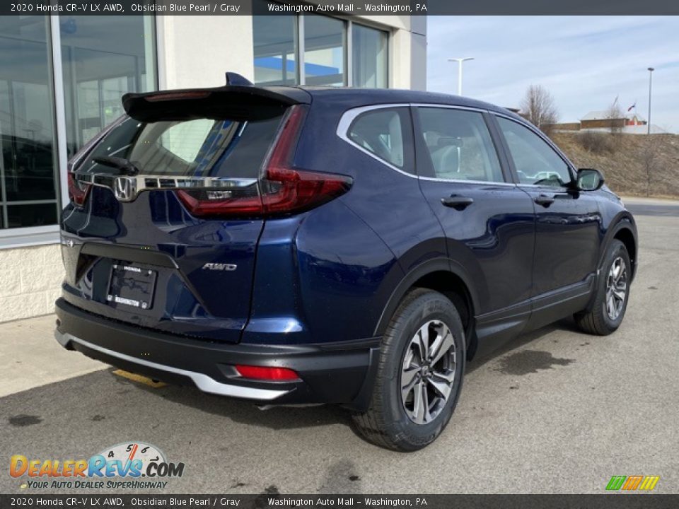 2020 Honda CR-V LX AWD Obsidian Blue Pearl / Gray Photo #7