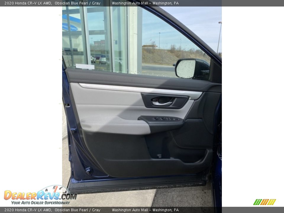 2020 Honda CR-V LX AWD Obsidian Blue Pearl / Gray Photo #10