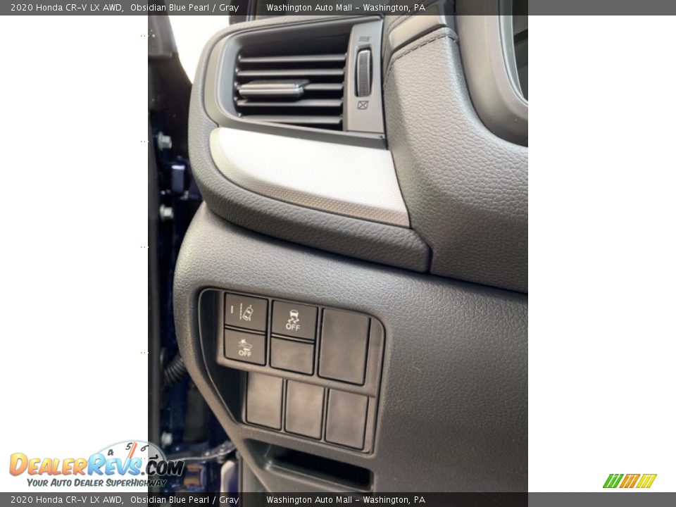 2020 Honda CR-V LX AWD Obsidian Blue Pearl / Gray Photo #12