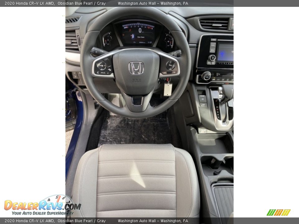 2020 Honda CR-V LX AWD Obsidian Blue Pearl / Gray Photo #13