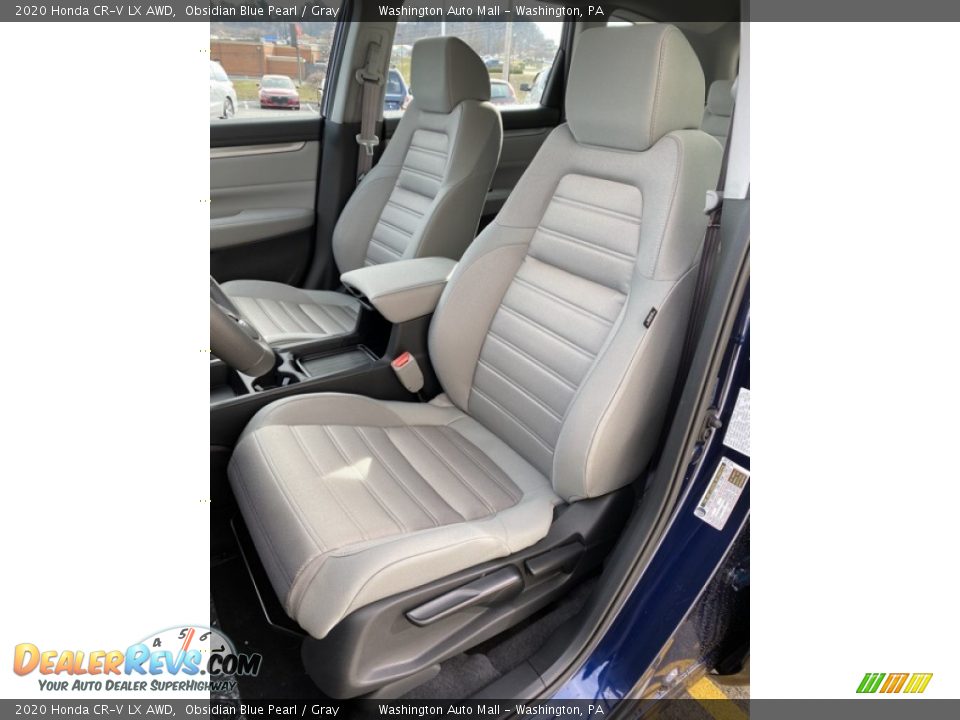 2020 Honda CR-V LX AWD Obsidian Blue Pearl / Gray Photo #14