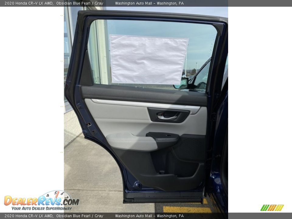2020 Honda CR-V LX AWD Obsidian Blue Pearl / Gray Photo #16