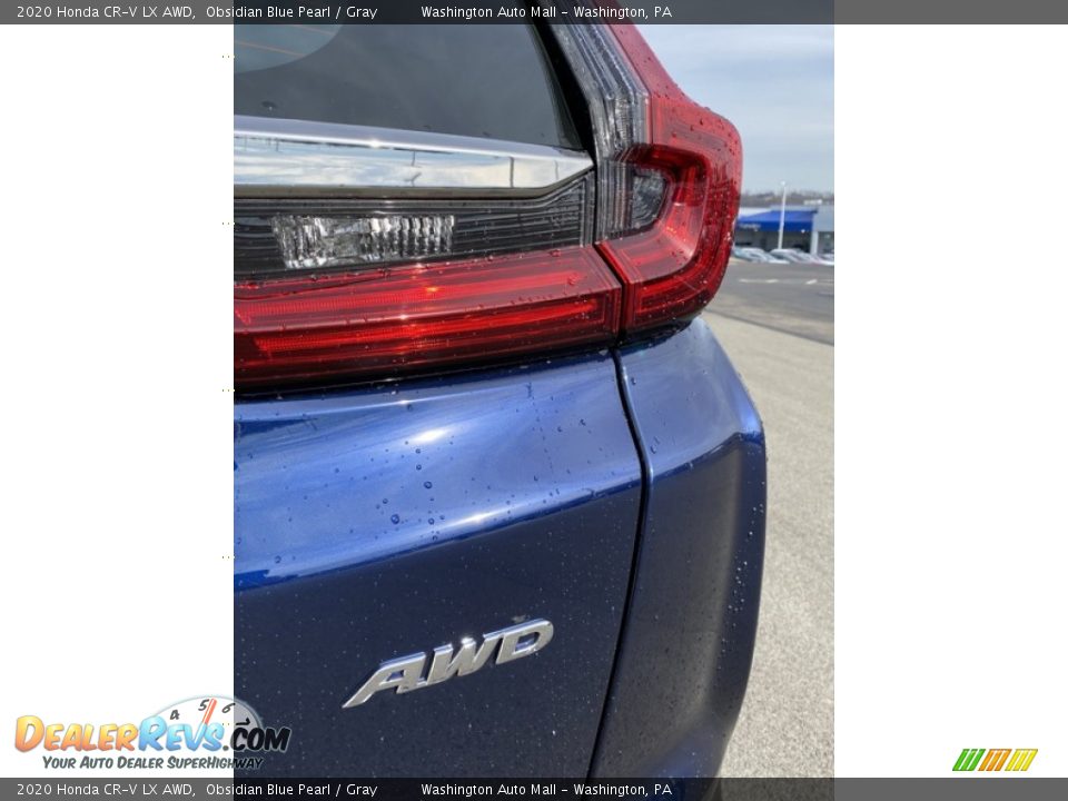 2020 Honda CR-V LX AWD Obsidian Blue Pearl / Gray Photo #22