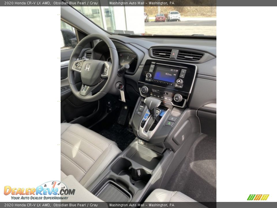 2020 Honda CR-V LX AWD Obsidian Blue Pearl / Gray Photo #25