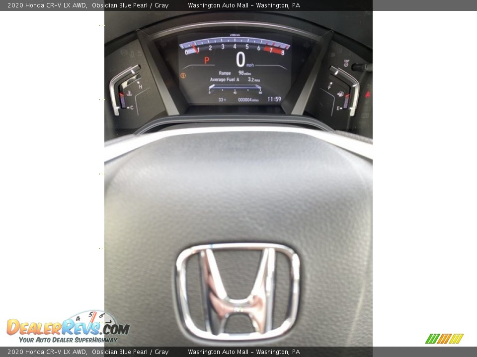2020 Honda CR-V LX AWD Obsidian Blue Pearl / Gray Photo #27