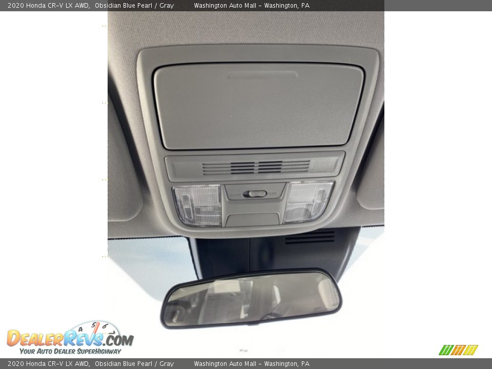 2020 Honda CR-V LX AWD Obsidian Blue Pearl / Gray Photo #34