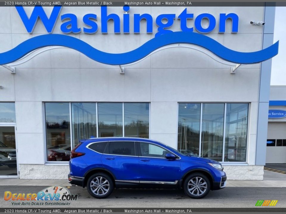 2020 Honda CR-V Touring AWD Aegean Blue Metallic / Black Photo #1