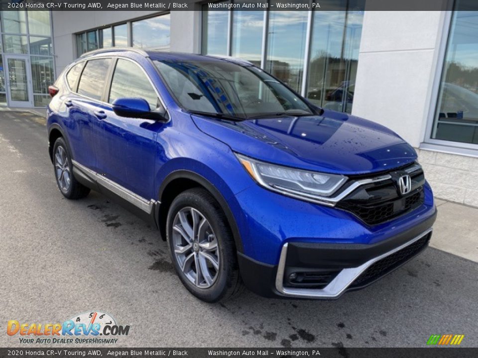2020 Honda CR-V Touring AWD Aegean Blue Metallic / Black Photo #2
