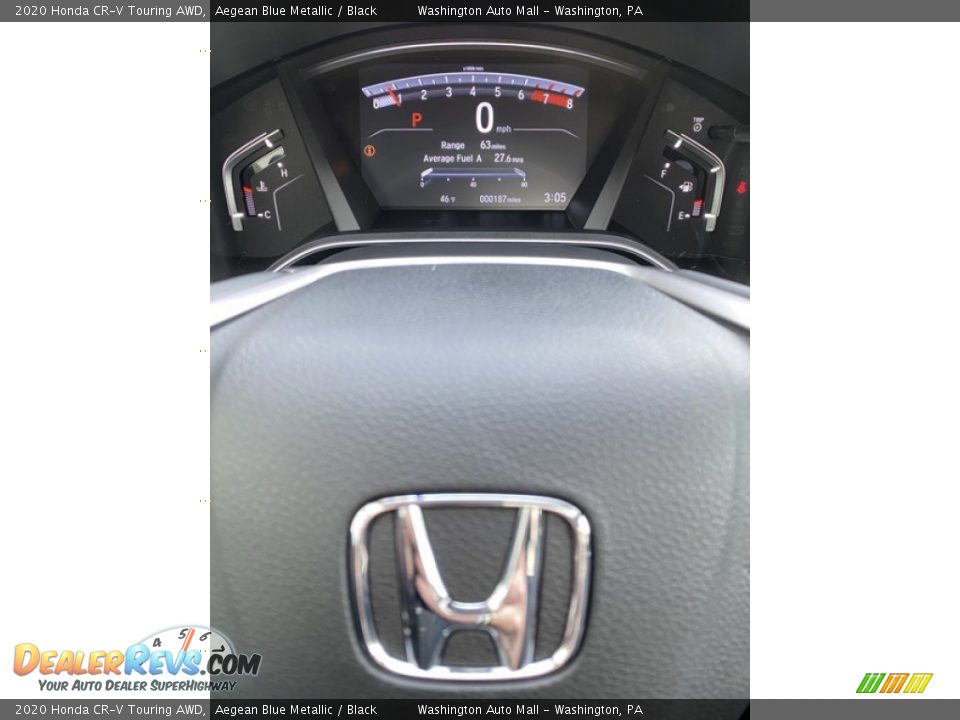 2020 Honda CR-V Touring AWD Aegean Blue Metallic / Black Photo #30