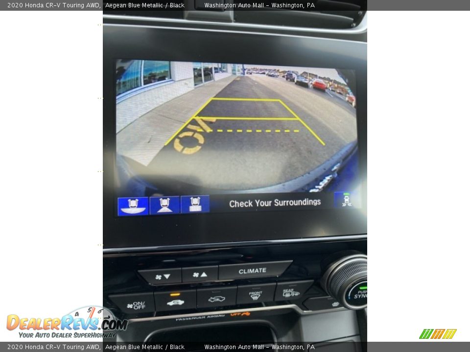 2020 Honda CR-V Touring AWD Aegean Blue Metallic / Black Photo #32
