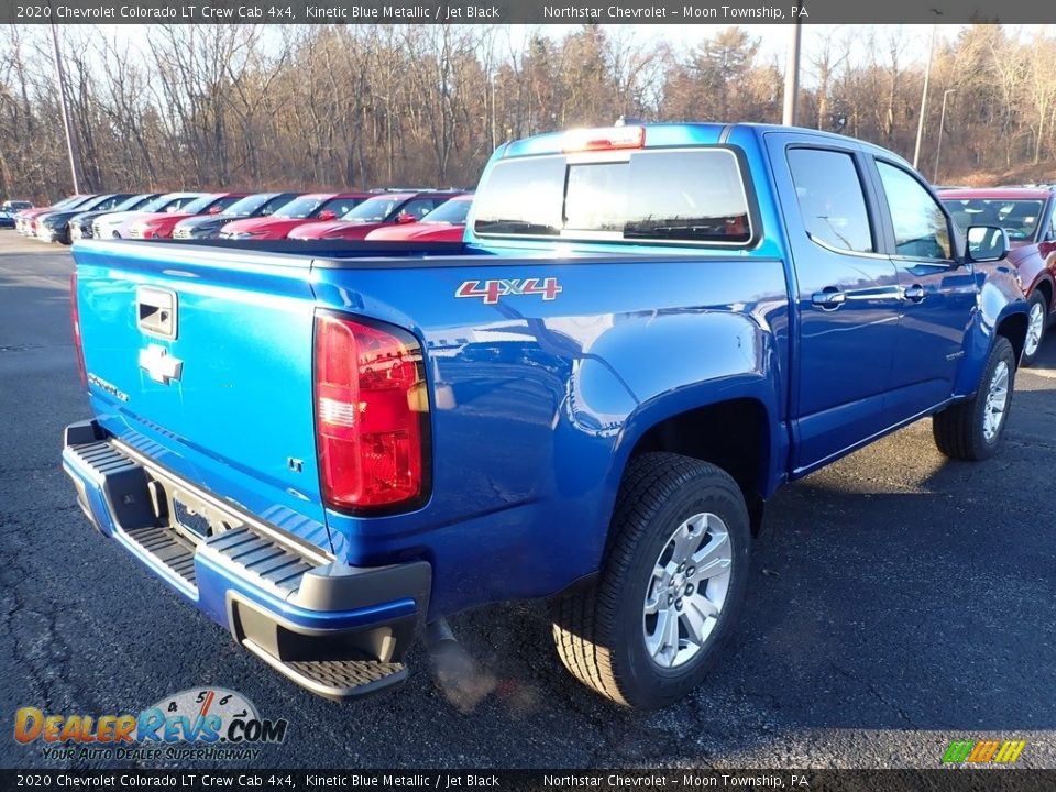 2020 Chevrolet Colorado LT Crew Cab 4x4 Kinetic Blue Metallic / Jet Black Photo #5