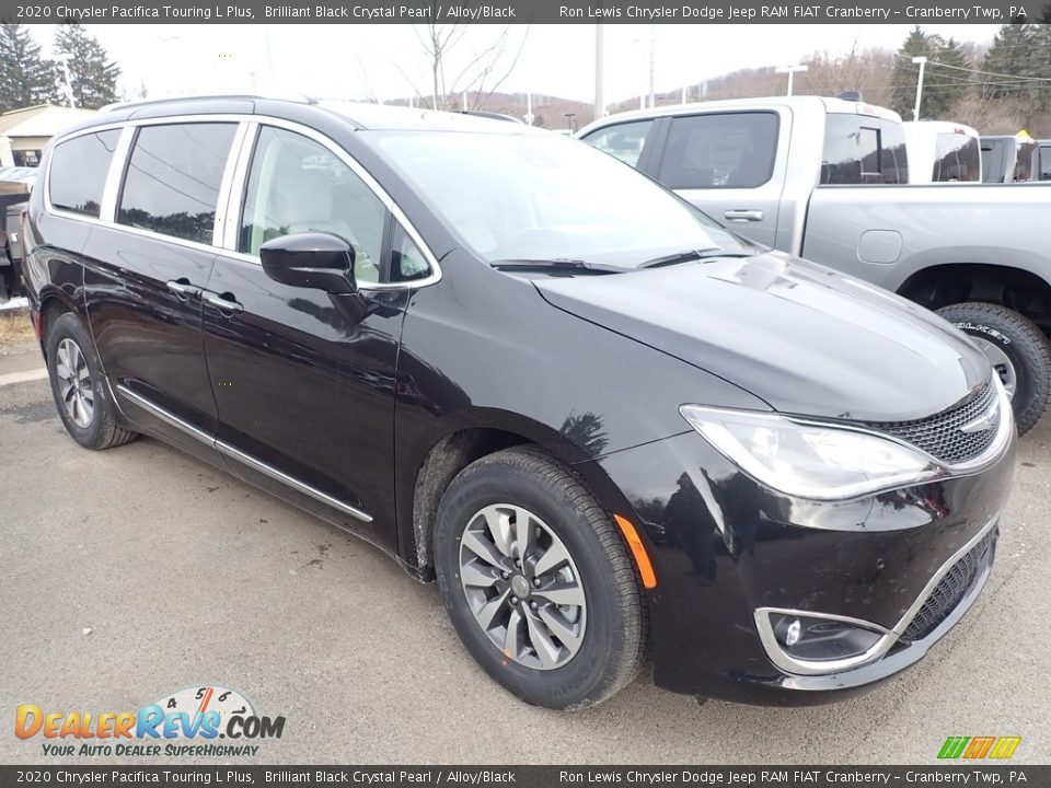 2020 Chrysler Pacifica Touring L Plus Brilliant Black Crystal Pearl / Alloy/Black Photo #7