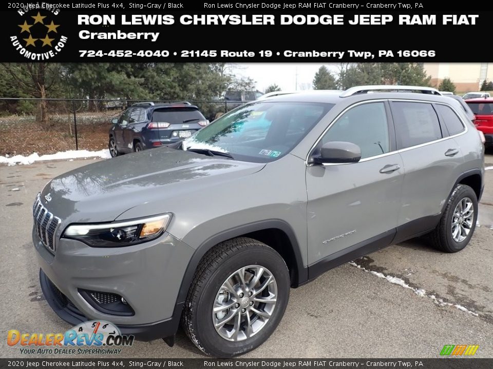 2020 Jeep Cherokee Latitude Plus 4x4 Sting-Gray / Black Photo #1