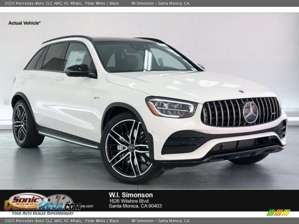 2020 Mercedes-Benz GLC AMG 43 4Matic Polar White / Black Photo #1