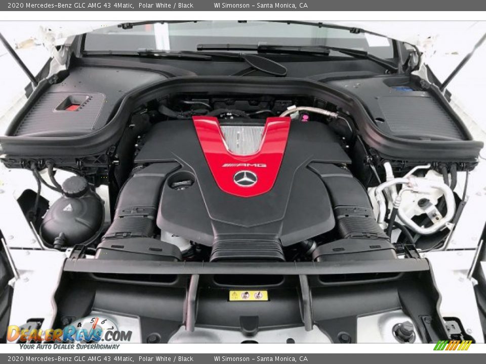 2020 Mercedes-Benz GLC AMG 43 4Matic Polar White / Black Photo #9