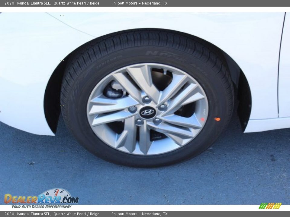 2020 Hyundai Elantra SEL Quartz White Pearl / Beige Photo #5
