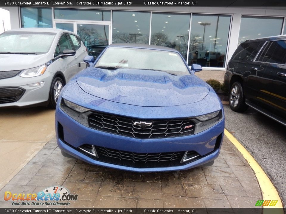 2020 Chevrolet Camaro LT Convertible Riverside Blue Metallic / Jet Black Photo #2