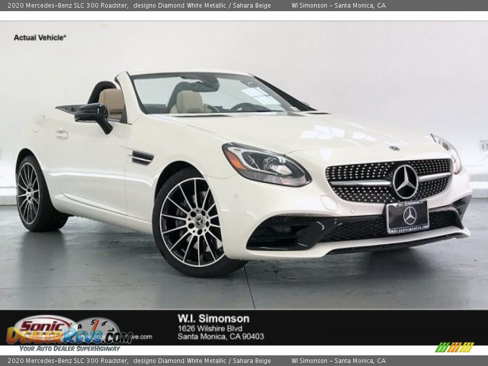 2020 Mercedes-Benz SLC 300 Roadster designo Diamond White Metallic / Sahara Beige Photo #1