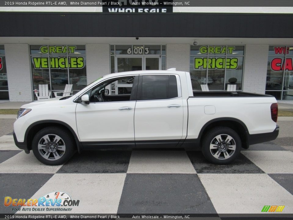 2019 Honda Ridgeline RTL-E AWD White Diamond Pearl / Black Photo #1