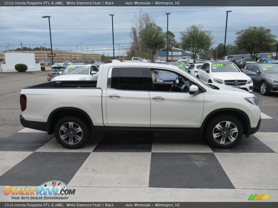 2019 Honda Ridgeline RTL-E AWD White Diamond Pearl / Black Photo #3