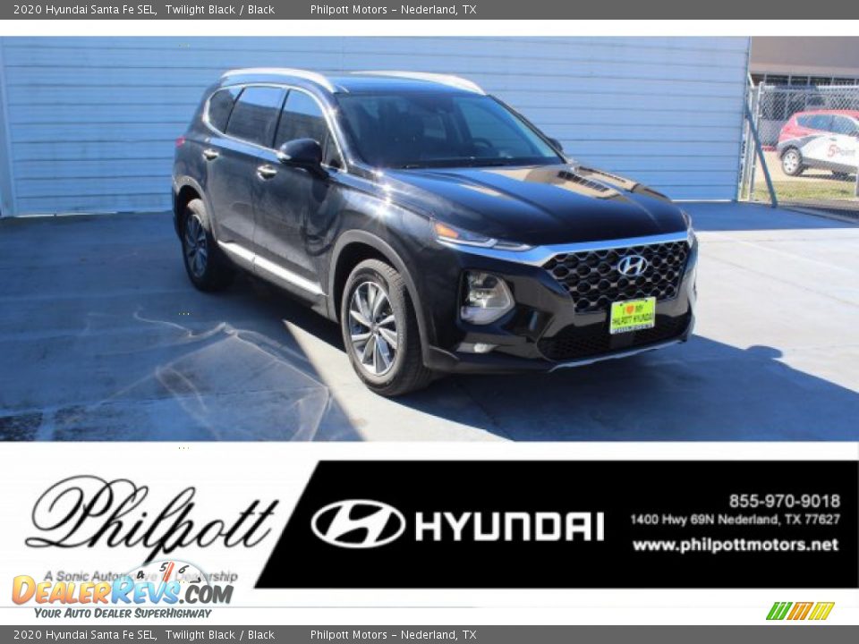 2020 Hyundai Santa Fe SEL Twilight Black / Black Photo #1