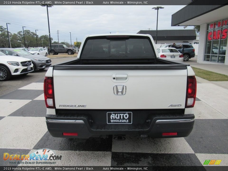 2019 Honda Ridgeline RTL-E AWD White Diamond Pearl / Black Photo #4