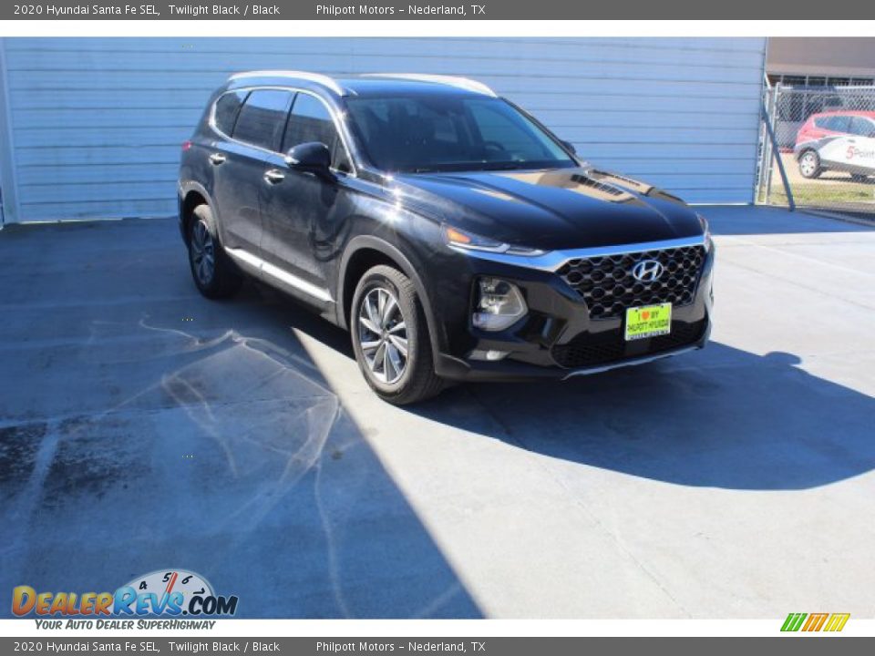 2020 Hyundai Santa Fe SEL Twilight Black / Black Photo #2