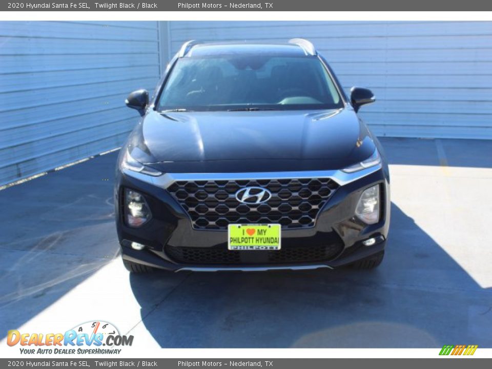 2020 Hyundai Santa Fe SEL Twilight Black / Black Photo #3