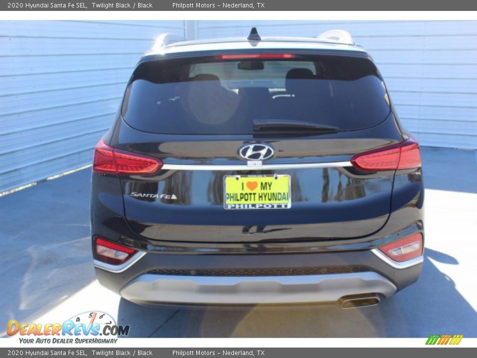 2020 Hyundai Santa Fe SEL Twilight Black / Black Photo #7
