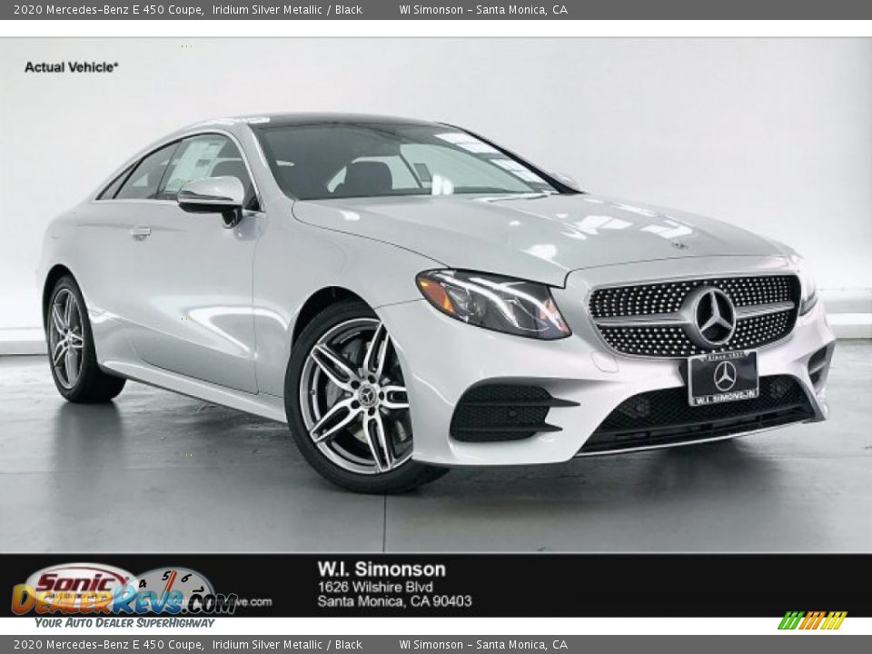 2020 Mercedes-Benz E 450 Coupe Iridium Silver Metallic / Black Photo #1