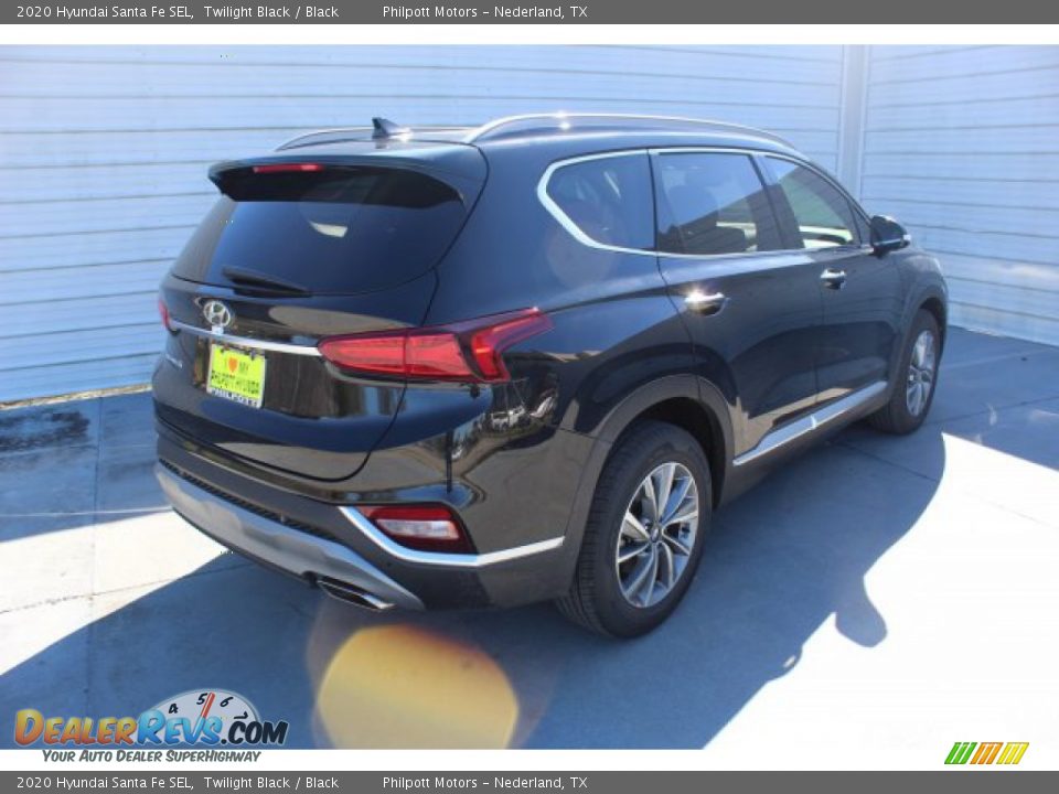 2020 Hyundai Santa Fe SEL Twilight Black / Black Photo #8