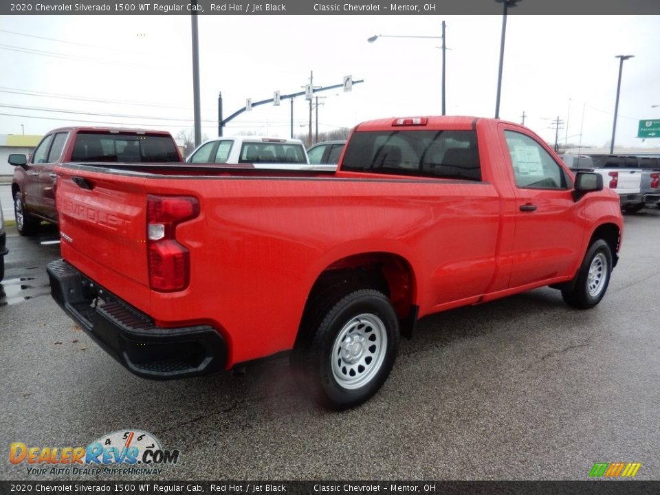 Red Hot 2020 Chevrolet Silverado 1500 WT Regular Cab Photo #4